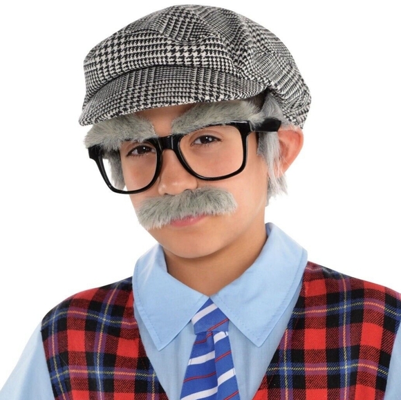 Grandpa  Kit with Hat and Glasses 100th Day Of School - Picture 1 of 6